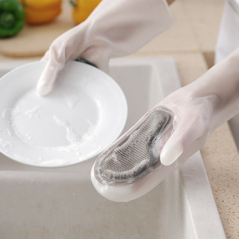 📢📢50% OFF !! ⏰Multifunctional Waterproof Kitchen Dishwashing and Household Cleaning Gloves🧼
