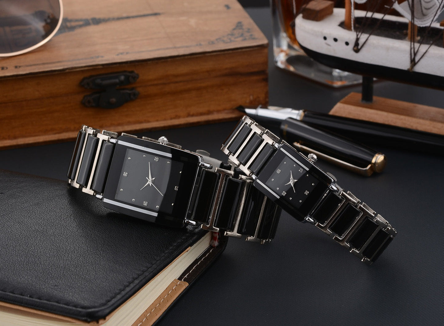 Fashion Ceramic Square Quartz Watch