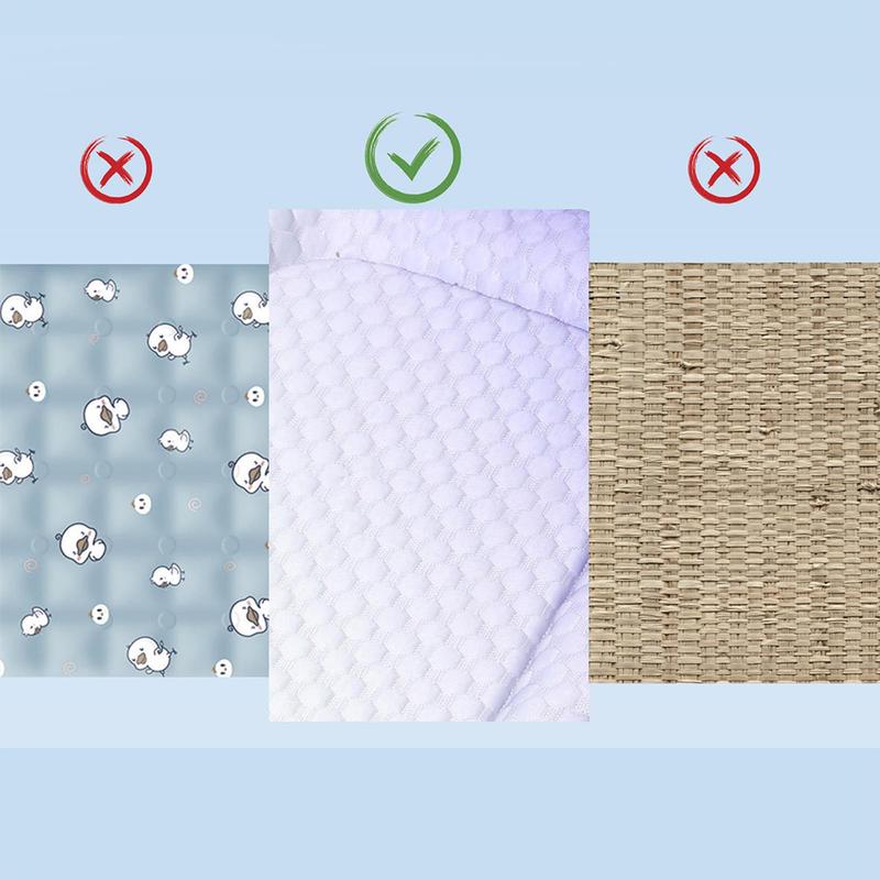 Cooling fabric comparison with straw and printed mat