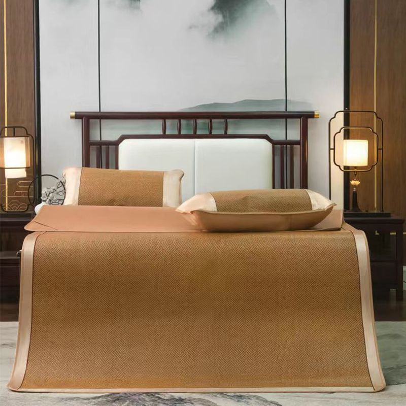 ❄️ Summer Ice Silk Rattan Mat Bed Sheet 3-piece Set ❄️