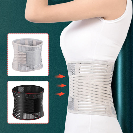 🎉Caring for your lumbar spine🎁Heat-pressed Mesh Breathable Steel Plate Support Waist Protector