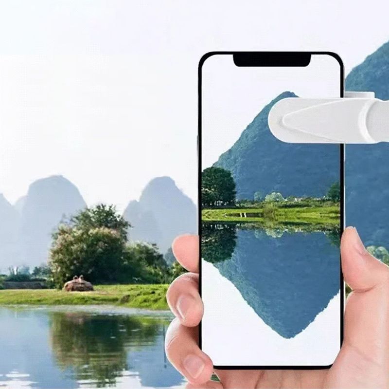 🎊Easily Enhance The Atmosphere of Your Photos📱Smartphone Camera Mirror Reflection Clip Kit