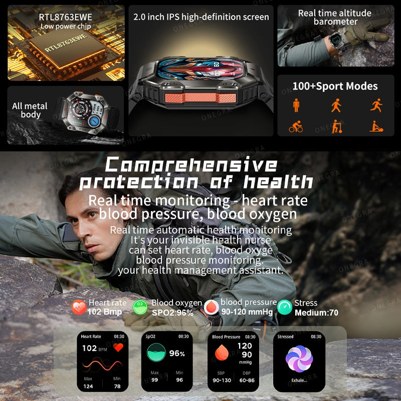 🛍️66% OFF🛡️IP68 Military-Grade Smart Watch with AI & BT Call⌚
