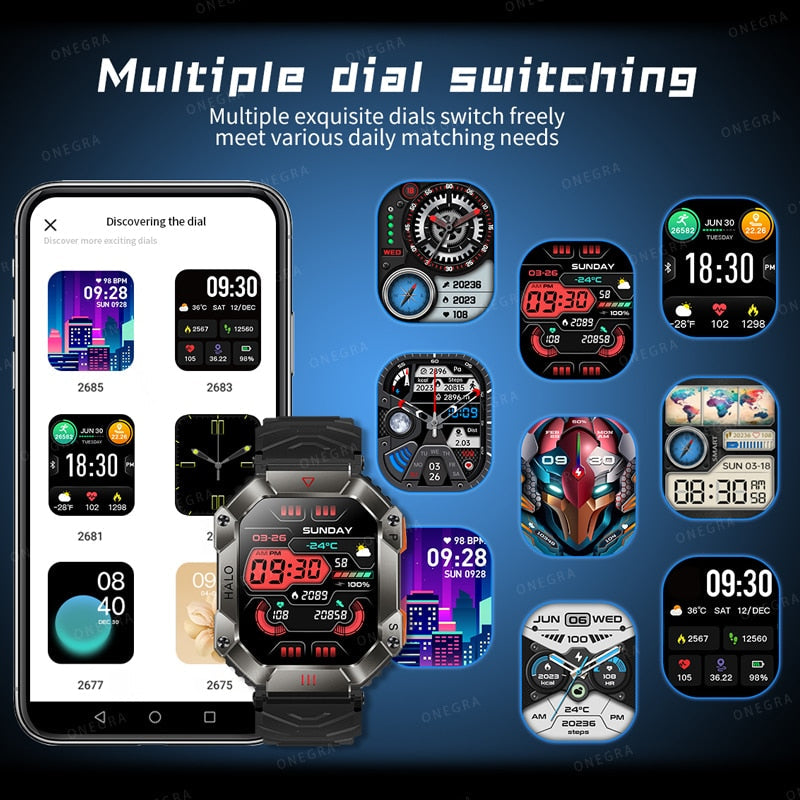 🛍️66% OFF🛡️IP68 Military-Grade Smart Watch with AI & BT Call⌚