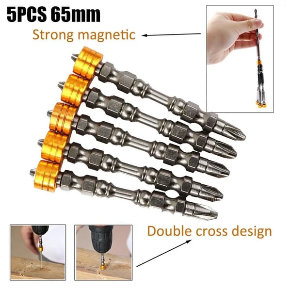 5 Pcs Set Strong Magnetic Screwdriver Bits