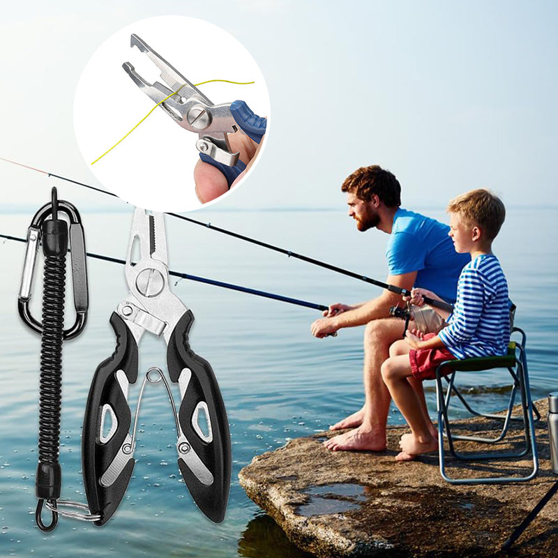 Multifunctional Fishing Pliers Set (Plier+Anti-loss Cord)