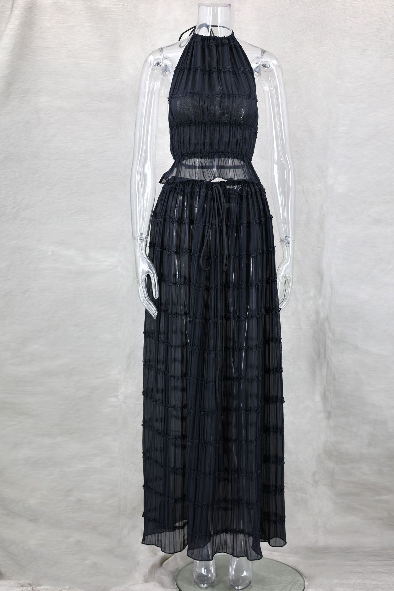 🎊2025 NEW MODELES🎊  sexy backless tank top long skirt suit