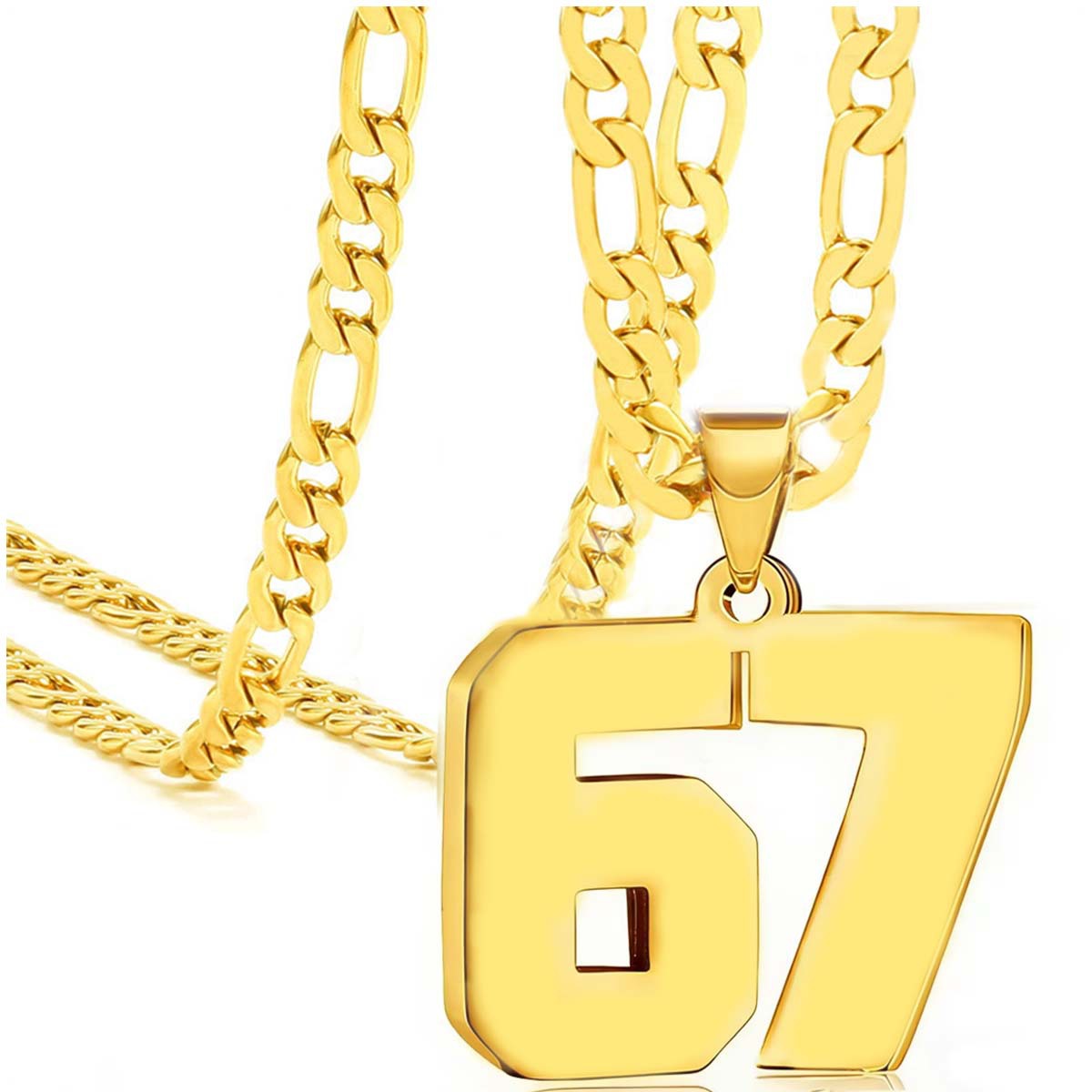 67 Number Pendant Necklace – A Statement Piece for Every Fashionista
