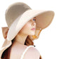 🌞Summer Sun Protection Essentials 👒Large-brim Hollow Sunscreen Hat with Removable Neck Shawl