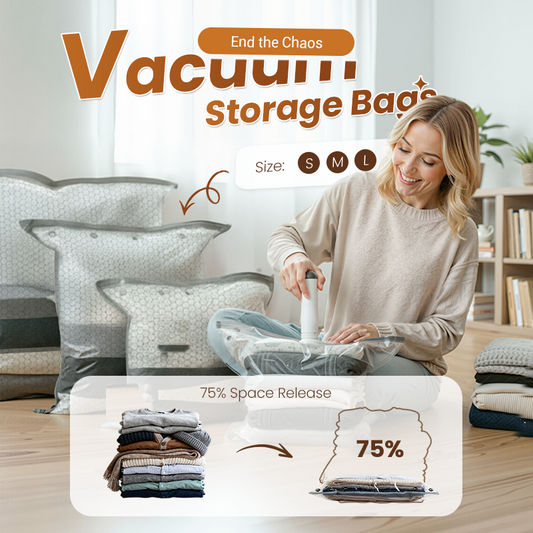 🥳2026 HOT SALE🥳💞50K+ SOLD!✨ 💝 Travel Vacuum Storage Bags & Portable Pump Set