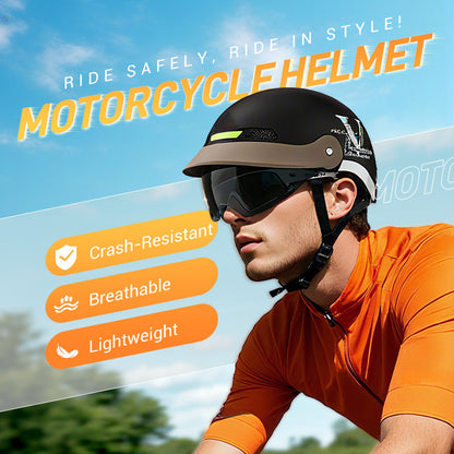🛡️Breathable Lightweight Crash-Resistant Motorcycle Helmet