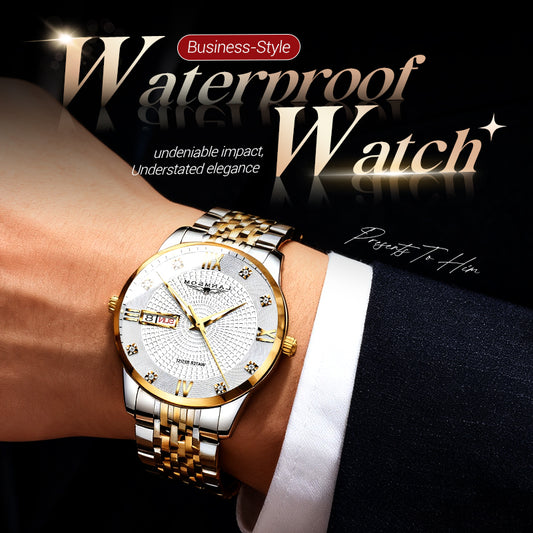 ⏳Year-End Premium Sale: 80% OFF💥Men's Stainless Steel Waterproof Business Watch
