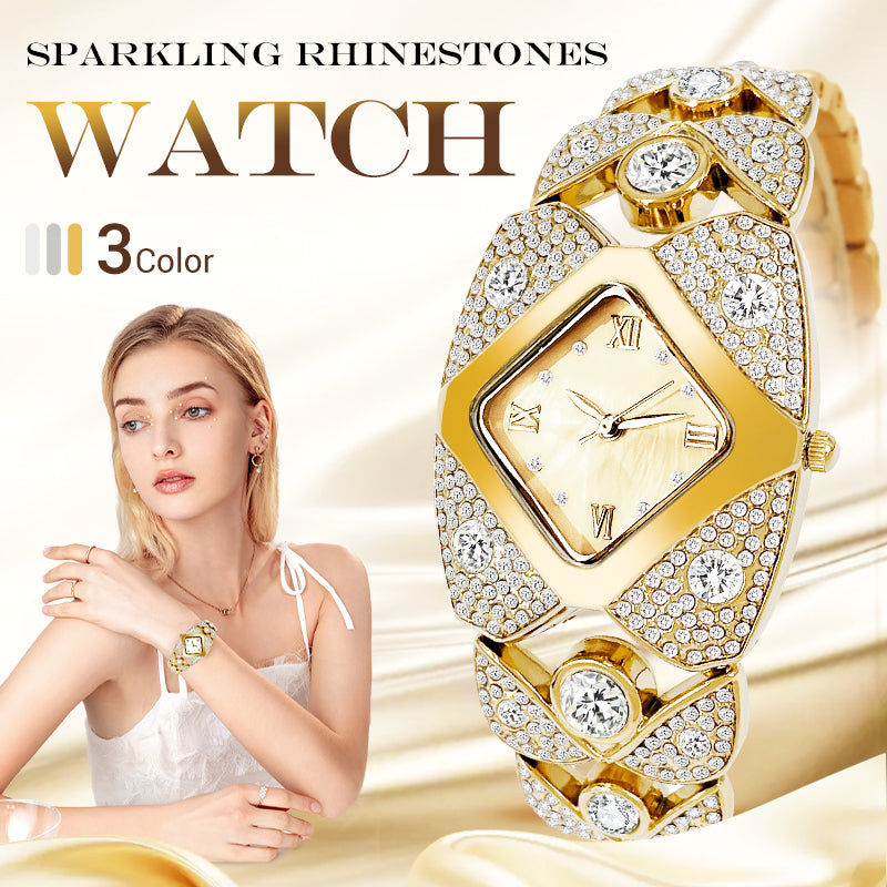 💎Women's Retro Quartz Watch with Sparkling Rhinestones⌚