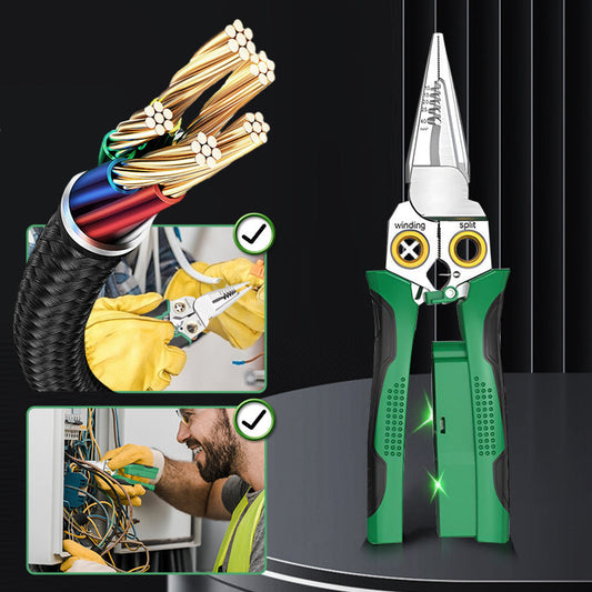 ✈️Buy 2 items with free shipping included💥8-in-1 Multi-Functional Wire Stripper Scissors With Electrical Test