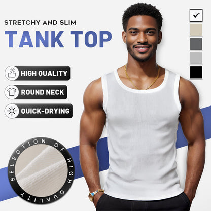 🎁66% OFF Sale🎽Round Neck Quick-Drying Stretchy Slim Tank Top