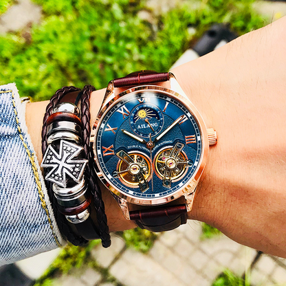 ⌚Mechanical Elegance⚙️ Men's Self-Winding Mechanical Watch - Exudes Gentleman's Charm✨
