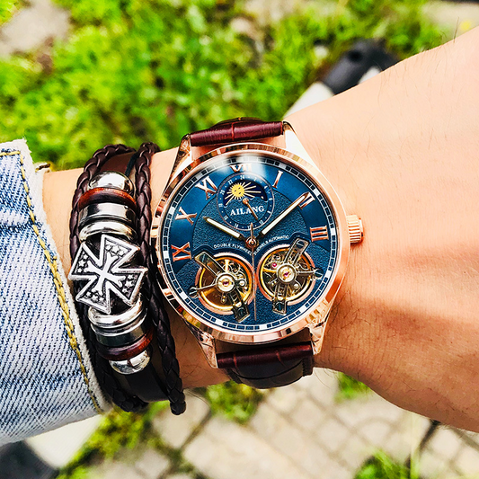 ⌚Mechanical Elegance⚙️ Men's Self-Winding Mechanical Watch - Exudes Gentleman's Charm✨