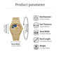 Iced Out Gold US Flag Eagle Watch Diamond Quartz Watch
