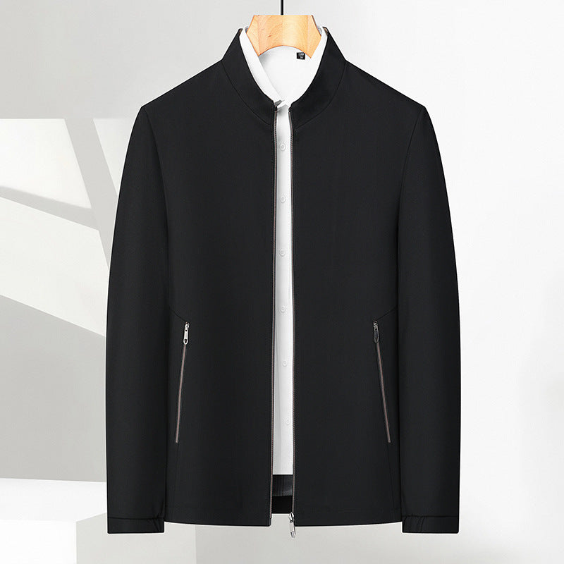 ✨Men's Standing Collar Zipper Casual Jacket