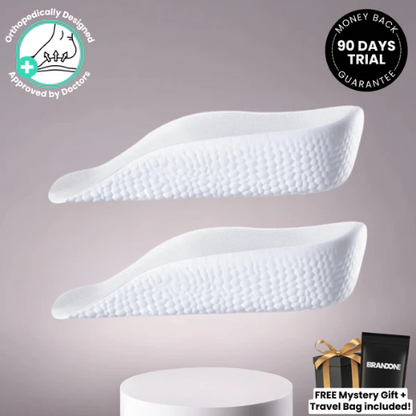 👟💥2025 HOT SALE Buy 3 Get 5 Free 💥Scientific corrective leg insole, invisible height increase full size must have!