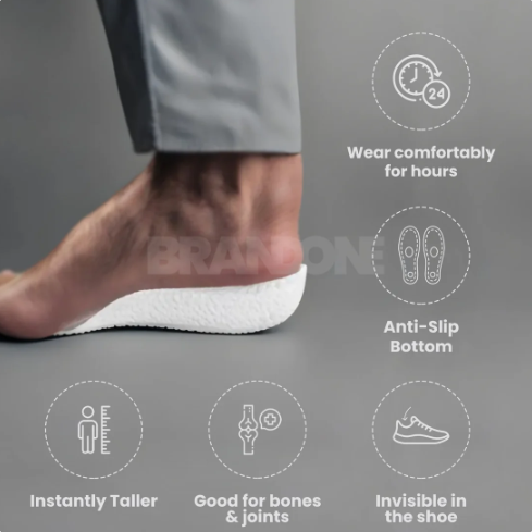 👟💥2025 HOT SALE Buy 3 Get 5 Free 💥Scientific corrective leg insole, invisible height increase full size must have!
