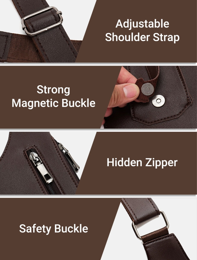 Men's Anti-Theft Multi-Pocket Double-shoulder Tactical Bag