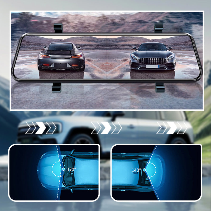 🔥4K Rear View Mirror Dash Cam