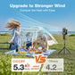 Camping Fan with Detachable Tripod, 30000mAh Rechargeable Fan with LED Lights & 270° Pivot,4 in 1 Cordless Camping Fan, Remote Control Shaking Head Desk Fan for Camping Tent Travel Bedroom Portable Motor summerwins