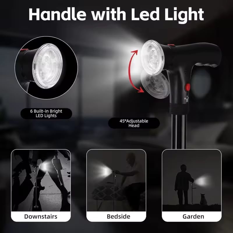 🔥Last Day Sale 50% OFF🔥Multifunctional Folding Elderly Cane🦯