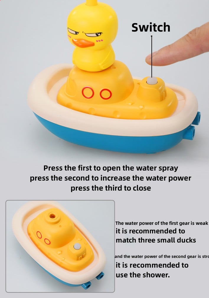 🔥Hot Sale✨Electric Duck Boat Shower Baby Bath Toys - Free Shipping&COD