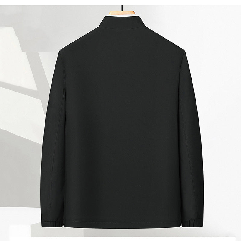 ✨Men's Standing Collar Zipper Casual Jacket