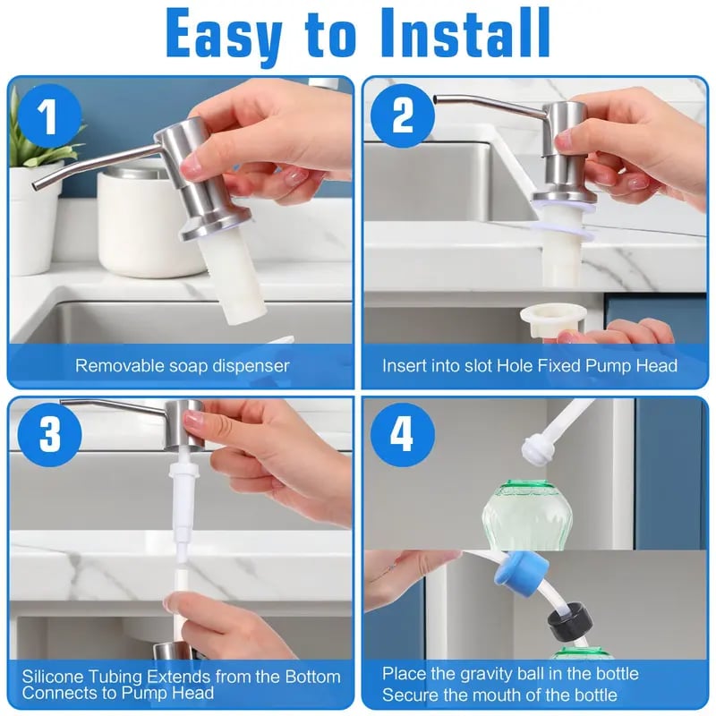 🔥2026 Hot Sale 49% OFF🔥Dish Soap Dispenser for Kitchen Sink
