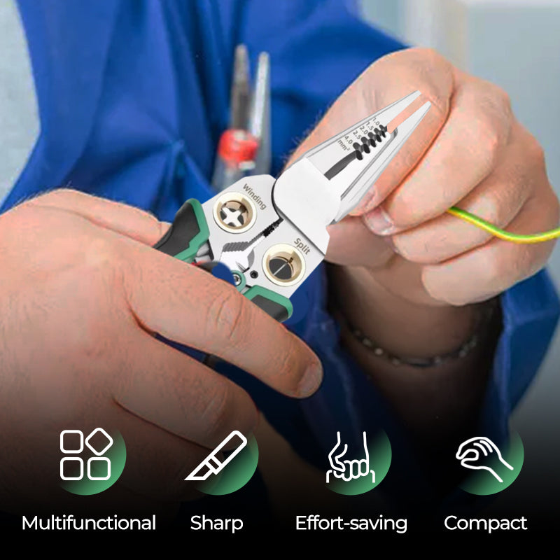 ✈️Buy 2 items with free shipping included💥8-in-1 Multi-Functional Wire Stripper Scissors With Electrical Test
