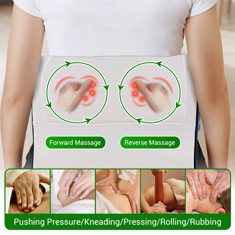 🎊Clears Away All Your Fatigue in a Jiffy🎊Multifunctional Deep Kneading Massage Pillow with Heat