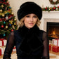 🔥Fluffy Fur Bucket Hat Warm Winter Hat + Free Matching Scarf (Only 29 Left)⏰