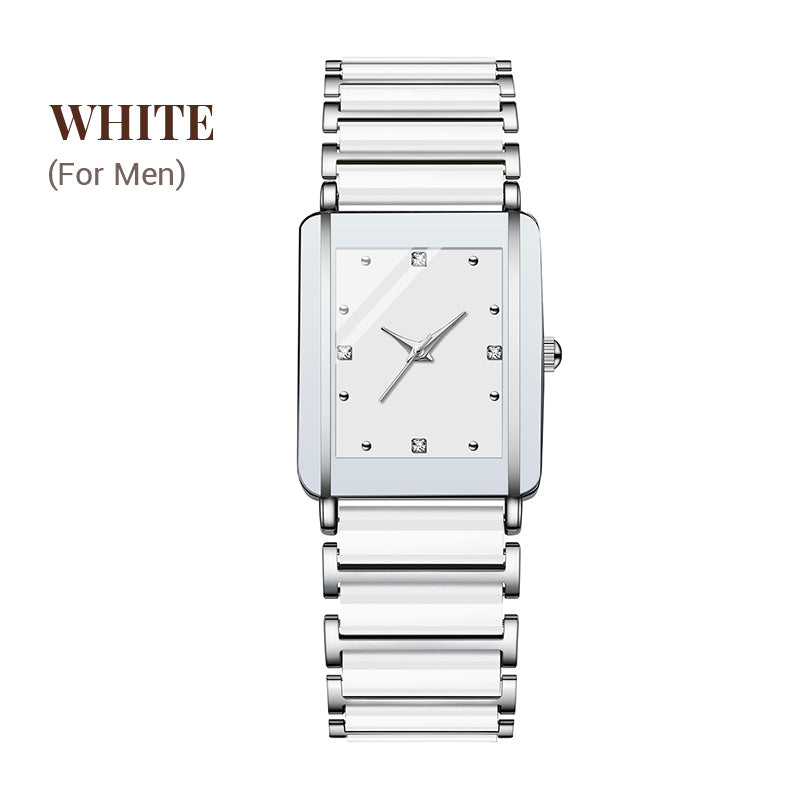 ⏳FLASH SALE! 50% OFF! 🔥Couple Models Fashion Ceramic Square Quartz Watch