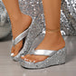 🎉2025 New Arrive - 51% OFF👠Women's Thick-Soled Sequined Flip-Flops