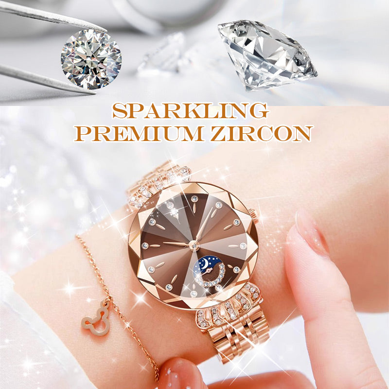 🎀Black Friday Sale 60% OFF🎀Fashionable Diamond Moon Star Watch for Women