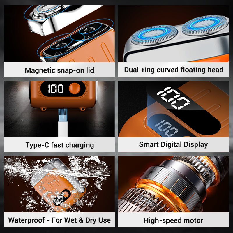🔥2025 New Upgrade🔥Men's Portable Mini Rotary Electric Shaver