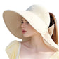 🌞Summer Sun Protection Essentials 👒Large-brim Hollow Sunscreen Hat with Removable Neck Shawl