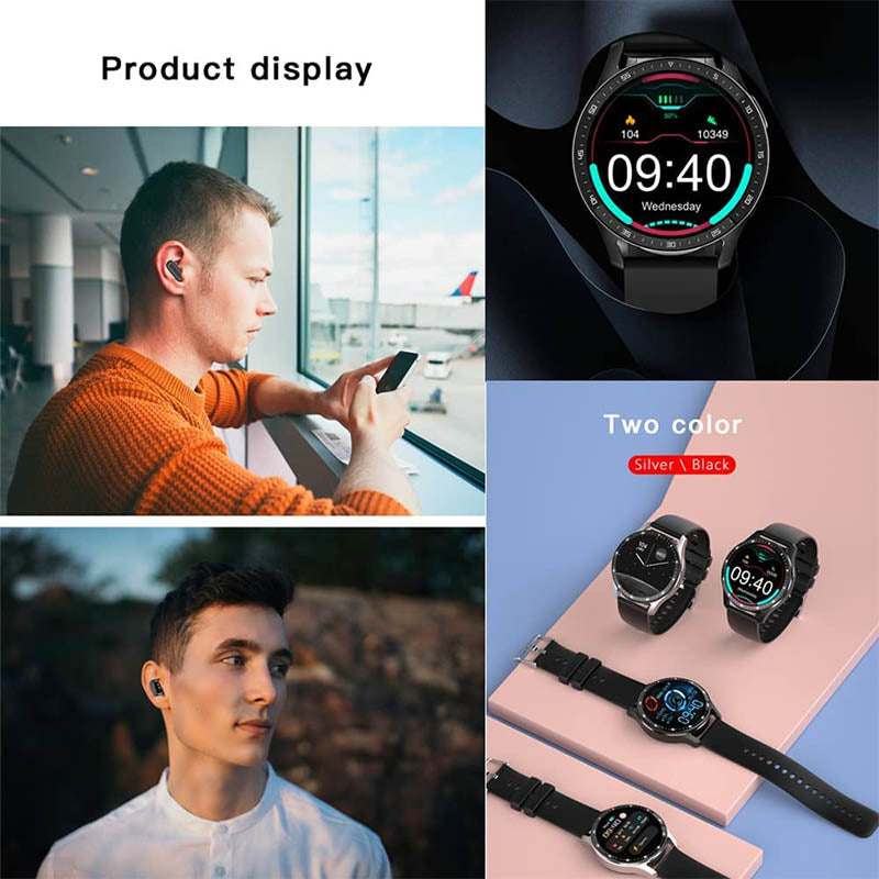 ✨2025 Hot Sale 50% OFF⌚ 2 IN 1 SMARTWATCH WITH EARPHONES