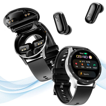 ✨2025 Hot Sale 50% OFF⌚ 2 IN 1 SMARTWATCH WITH EARPHONES