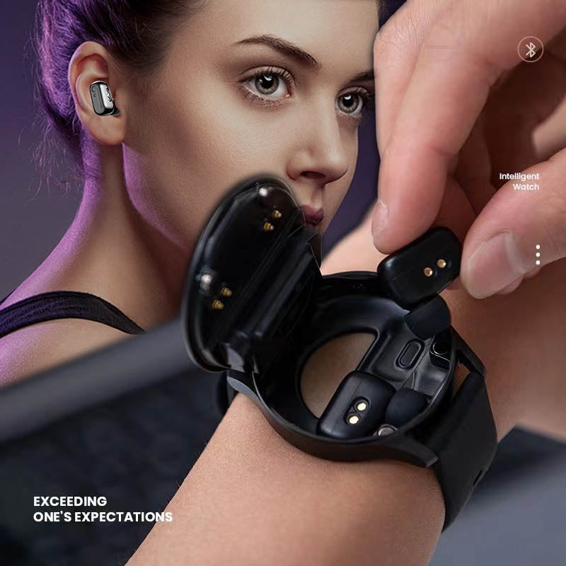 ✨2025 Hot Sale 50% OFF⌚ 2 IN 1 SMARTWATCH WITH EARPHONES
