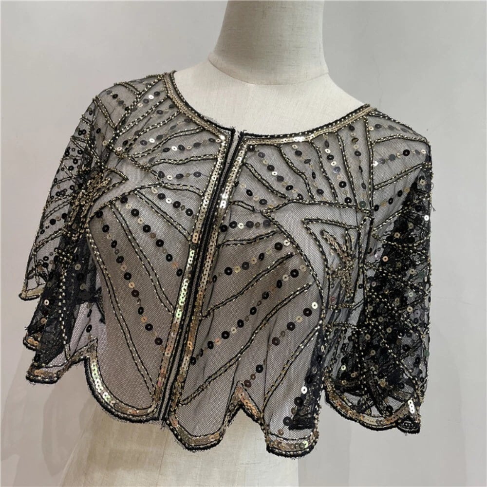 🔥Last Day 50% OFF - Vintage Lace Beaded Shawl