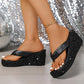 🎉2025 New Arrive - 51% OFF👠Women's Thick-Soled Sequined Flip-Flops
