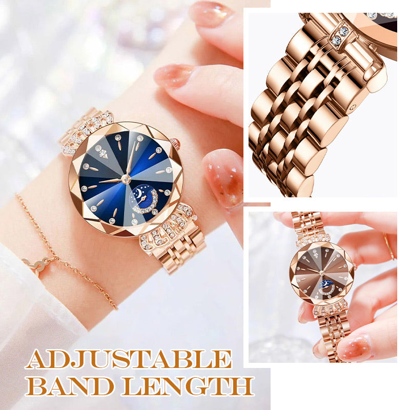 🎀Black Friday Sale 60% OFF🎀Fashionable Diamond Moon Star Watch for Women
