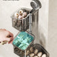Perforated suction cup spice storage rack