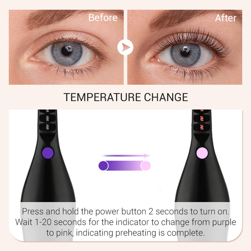 🔥2025 HOT SALE 50% OFF🔥Rechargeable Heated Eyelash Curler for Quick Heating Curling
