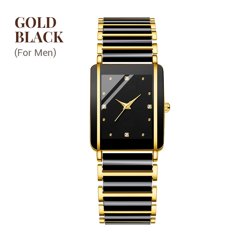 ⏳FLASH SALE! 50% OFF! 🔥Couple Models Fashion Ceramic Square Quartz Watch