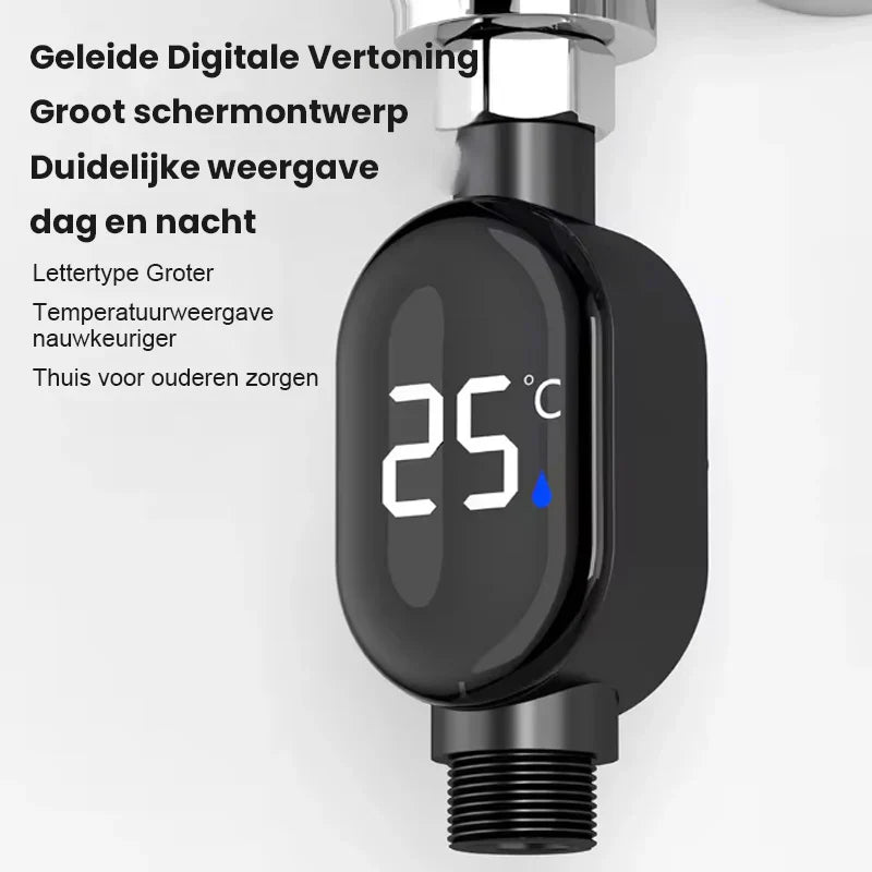 Waterproof LED Display Celsius Shower Thermometer